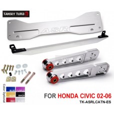 For Honda Civic 01-05 SI 02-05 Ep3 REAR SUBFRAME BRACE+TIE BAR+Rear Lower Control Arm TK-ASRLCATN-ES