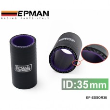 EPMAN 1.38" 35mm 3-Ply Silicone Intercooler Turbo Straight Coupler Hose BLACK EP-ESS0R35