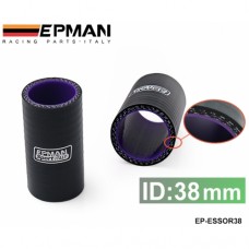 EPMAN 1.5" 38mm 3-Ply Silicone Intercooler Turbo Intake Pipe Coupler Hose BLACK EP-ESS0R38
