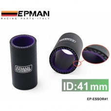 EPMAN 1.61" 41mm 3-Ply Silicone Intercooler Turbo Intake Pipe Coupler Hose BLACK EP-ESS0R41