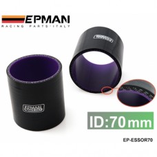EPMAN 2.75" 70mm 3-Ply Silicone Intercooler Turbo Intake Pipe Coupler Hose BLACK EP-ESS0R70