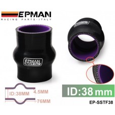 EPMAN 1.5" 38mm Silicone Hump Coupler Hose Black Reinforced Turbo Coupling EP-SSTF38