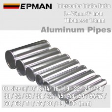 EPMAN Straight Aluminum Intercooler Intake Turbo Pipe OD Size From 8mm To 102mm L=76mm 3" EP-UPS