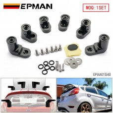 EPMAN Rear Wing Spoiler Riser Extender Kit Bolt-on Type Compatible with 2013+ Ford Focus ST 4Dr Hatchback 2014 2015 2016 2017 2018 EPAA01G40