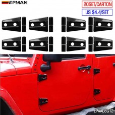 EPMAN 20SETS/CARTON Black Hood Hinge Cover For 2007-2018 Jeep JK Wrangler & Unlimited EPAA08G12