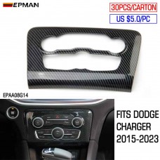 EPMAN 30PCS/CARTON Carbon Fiber Central Control Air Conditioning A/C Panel Cover Tirm For Dodge Charger 2015+ EPAA08G14