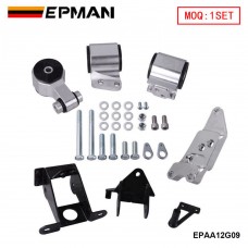 EPMAN JDM Billet Engine Motor Mounts For 06-11 Honda Civic Si M/T EPAA12G09
