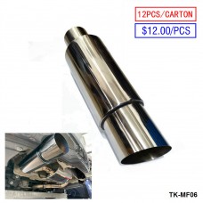 EPMAN 12PCS/Carton Universal Inlet ID:2" 2.25" 2.5" 2.75" Exhaust Muffler Car Racing Silencer Exhaust Pipe Muffler For Car TK-MF06