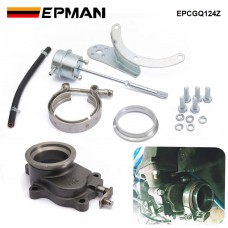 EPMAN 2.5" Internal Wastegate Conversion Kit T3 T4 Turbo Adapter Flange 5 bolt Swing Valve Actuator EPCGQ124Z