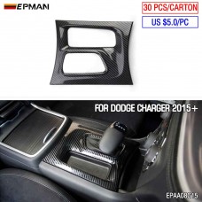 EPMAN 30PCS/CARTON Carbon Fiber Central Control Gear Shift Panel Trim Fit For Dodge Charger 2015+ EPAA08G15