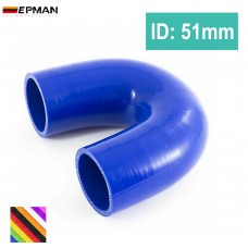 10pcs/unit Universal 51mm Silicone 180 degree connector elbow Coupler TK-SS180RS51