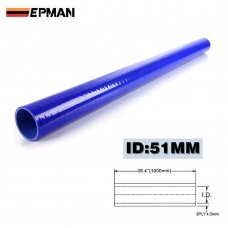 5Pcsx1M ID:2" / 51mm Straight Silicone Coolant Hose Pipe Turbo Piping